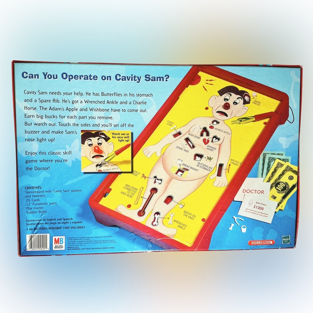 The Game of Operation Skill Game by - Classic Yellow Board Game - Picture 3 of 3